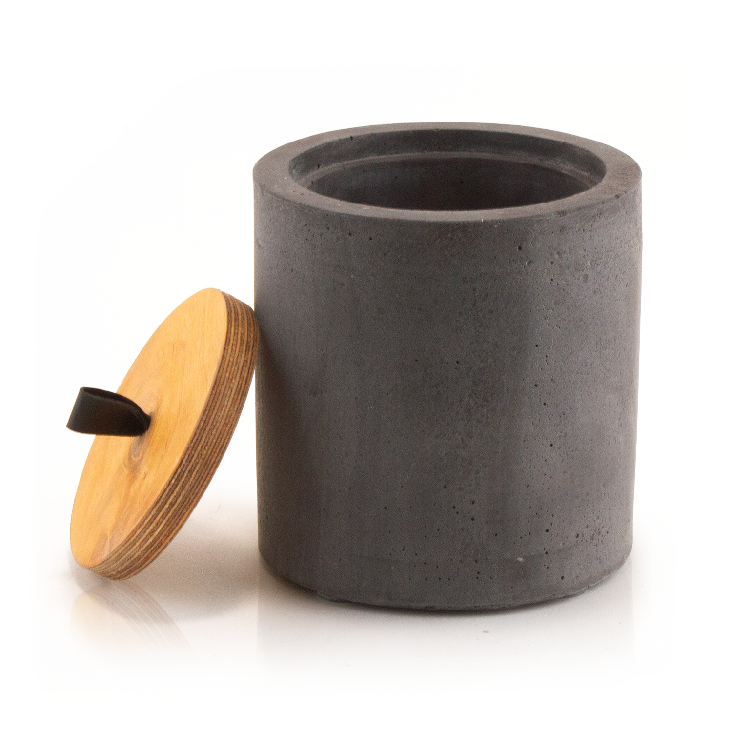 Wachsfeuer 15x15 cm - Anthrazit